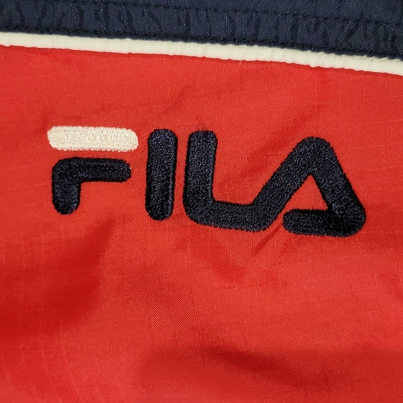 Vintage FILA Track Suit Nylon Polyester Spellout both top & pants - Picture 6 of 10